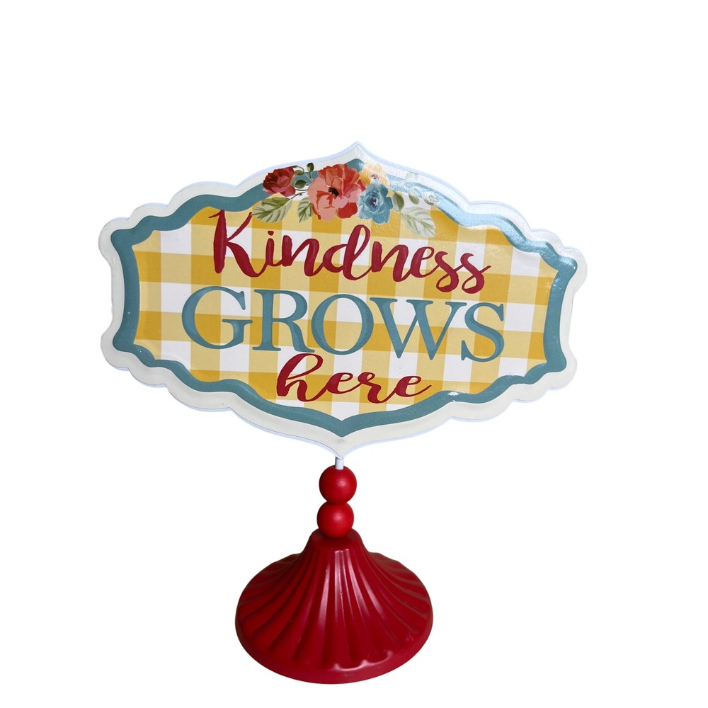 The Pioneer Woman "Kindness Grows Here" HTF Metal Discontinued Sign